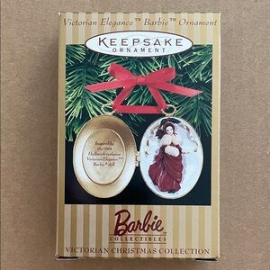 Barbie CollectiblesVictorian Christmas Collection Ornament Hallmark Keepsake NWT